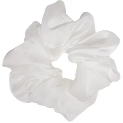 Clearance Gifi Chouchou effet satiné blanc Ø10cm