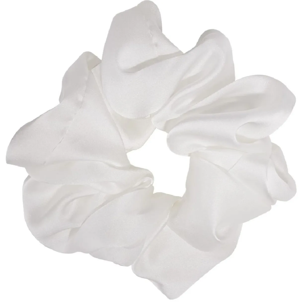 Clearance Gifi Chouchou effet satiné blanc Ø10cm