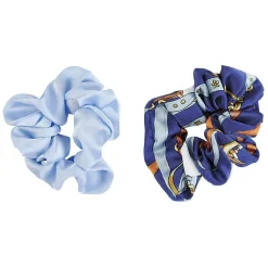 Clearance Gifi Chouchou en mousseline bleu x 2