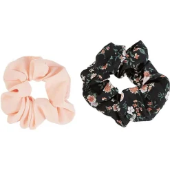 Sale Gifi Chouchou en mousseline rose et noir x 2