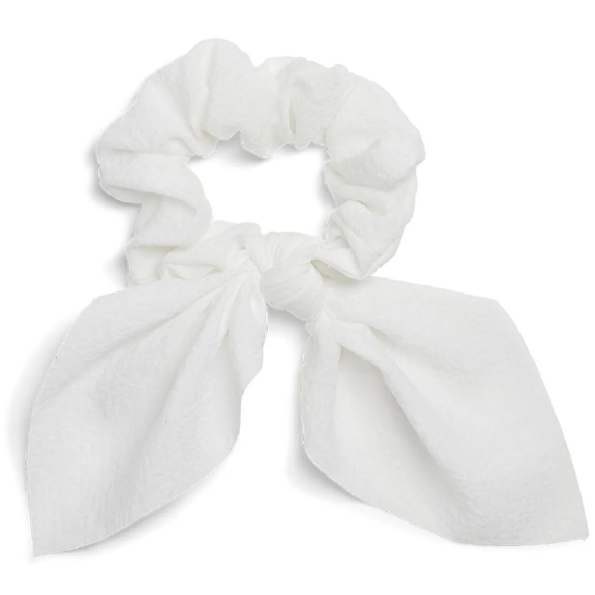 Outlet Gifi Chouchou foulard satiné blanc