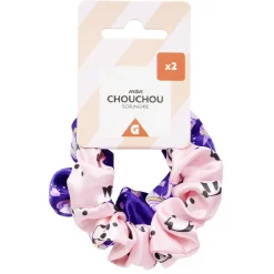 Outlet Gifi Chouchou scrunchie imprimé licorne et panda x2
