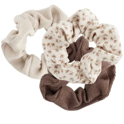 Sale Gifi Chouchou velours côtelé marron beige x3