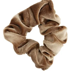 Clearance Gifi Chouchou velours marron rose blanc x3