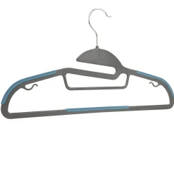 Rangement|Gifi Cintre antidérapant gris bleu x10