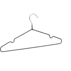 Rangement|Gifi Cintre antiglisse acier revêtement plastique noir x5