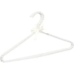 Rangement|Gifi Cintre blanc déco perles x2