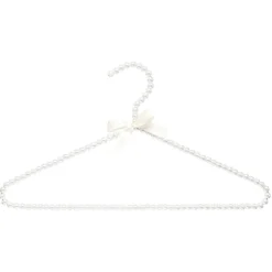 Rangement|Gifi Cintre blanc déco perles x2