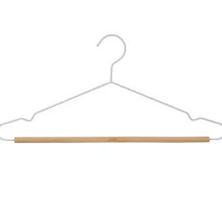 Rangement|Gifi Cintre blanc et bois x 3