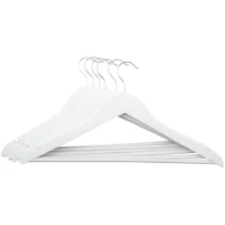 Rangement|Gifi Cintre en bois blanc x6