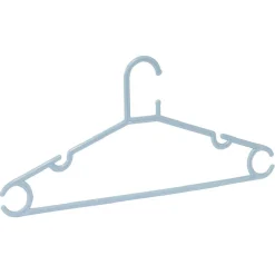 Rangement|Gifi Cintre en plastique bleu x5 - L38,5xH17cm