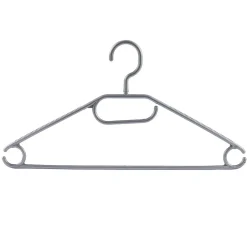 Rangement|Gifi Cintre en plastique gris aspect métal x10