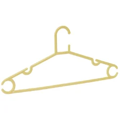 Rangement|Gifi Cintre en plastique jaune x5 - L38,5xH17cm