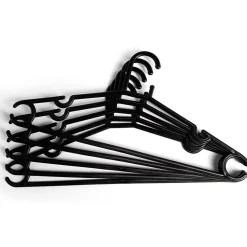 Rangement|Gifi Cintre en plastique Noir x5 - L38,5xH17cm