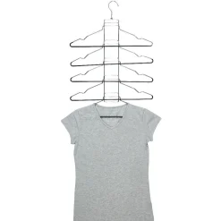 Rangement|Gifi Cintre gain de place pour chemises en fer et pvc noir