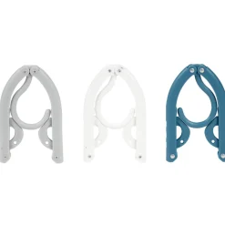 Rangement|Gifi Cintre pliable bleu blanc et gris x3