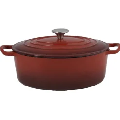 Cocotte en fonte rouge ø 32 cm^Gifi