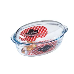 Cocotte ovale en verre transparent 4 L^Gifi Discount