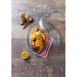 Cocotte ovale en verre transparent 4 L^Gifi Discount