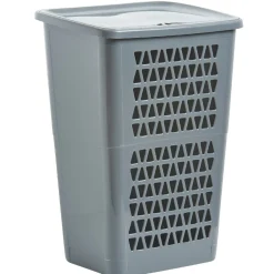 Entretien Du Linge|Gifi Coffre à linge 50 L gris