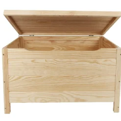 Rangement|Gifi Coffre bois pin massif à monter soi-même grand modèle