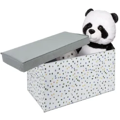 Rangement|Gifi Coffre de rangement en tissu gris