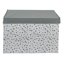 Rangement|Gifi Coffre de rangement en tissu gris