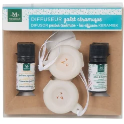 Clearance Gifi Coffret 2 diffuseurs galets et 2 huiles essentielles