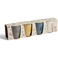 Coffret 4 mug faïence 35cl^Gifi Hot