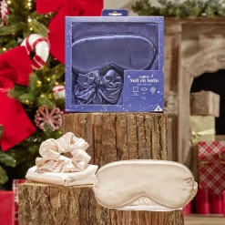 Hot Gifi Coffret accessoires de nuit en satin
