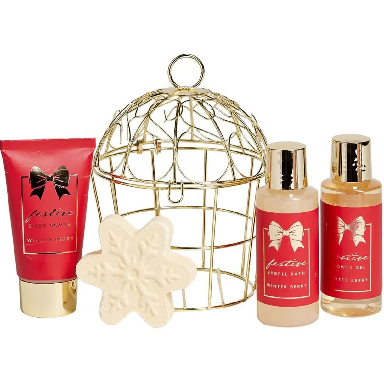 Gifi Coffret cadeau cage de bain 4 produits senteur baies d'hiver