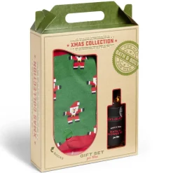 Sale Gifi Coffret cadeau Noël homme Xmas Collection gel douche et chaussettes