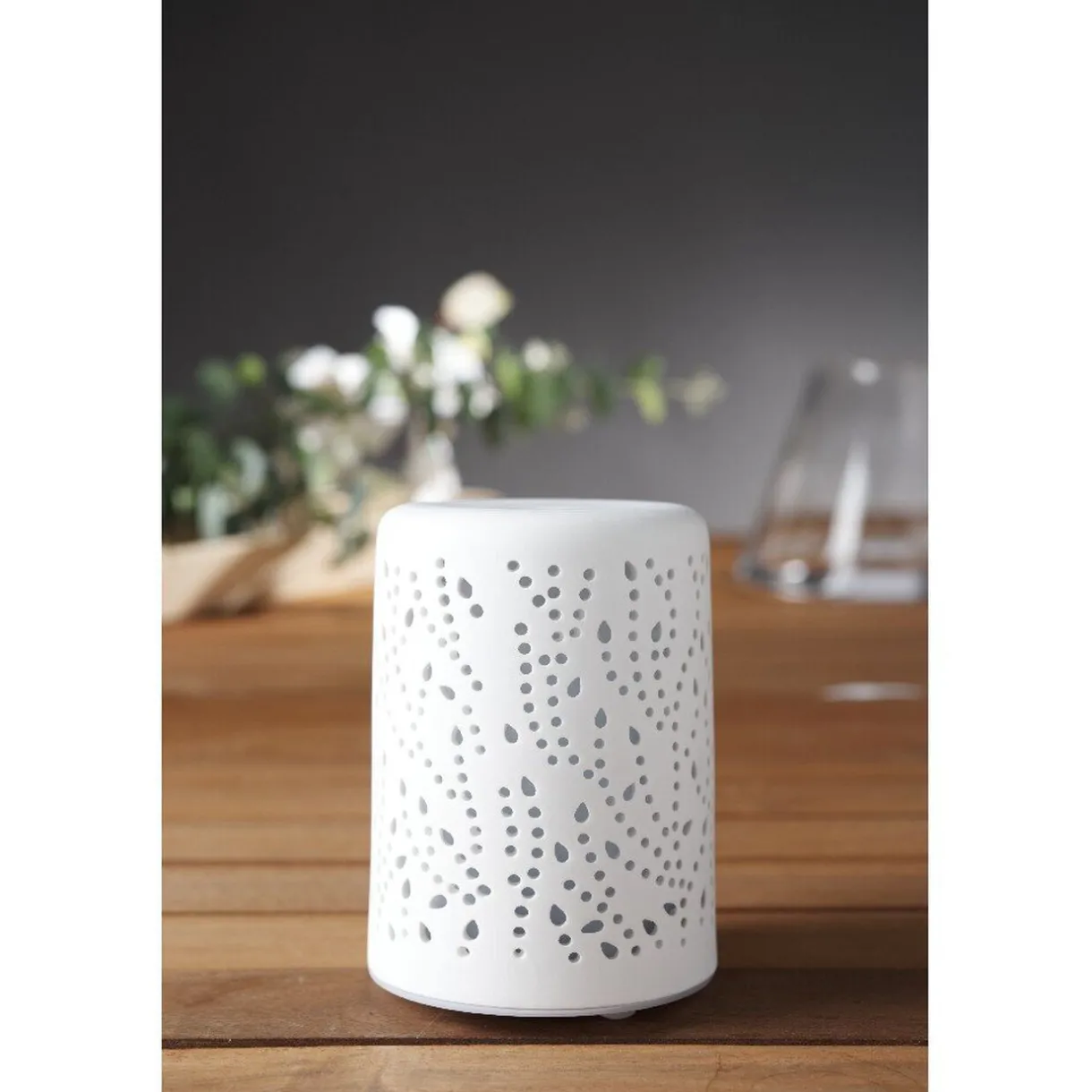 Hot Gifi Coffret diffuseur huiles essentielles céramique blanc