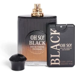 Gifi Coffret eau de parfum femme OH SO BLACK 100ml avec flacon de poche 20ml