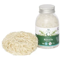 New Gifi Coffret Mességué sel de bain romarin et éponge chanvre 100% naturel