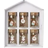 Coffret mini bocal en verre motif Noël couvercle liège x6^Gifi Outlet