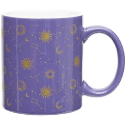 Coffret mug 330ml et tote bag signe du zodiaque blanc et violet^Gifi