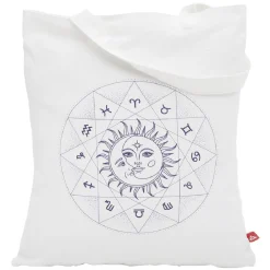 Coffret mug 330ml et tote bag signe du zodiaque blanc et violet^Gifi