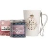 Coffret Mug XXL avec boisson et gourmandises Noël pailleté^Gifi Outlet