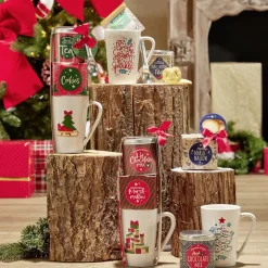 Coffret Mug XXL avec boisson et gourmandises Noël pailleté^Gifi Outlet
