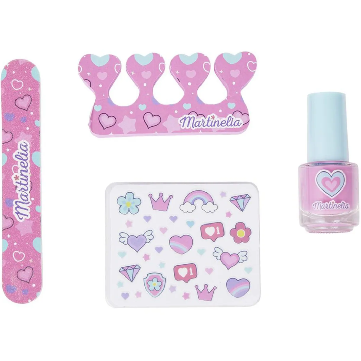 Discount Gifi Coffret Nail Art Martinelia set de décoration pour ongles 4 pièces