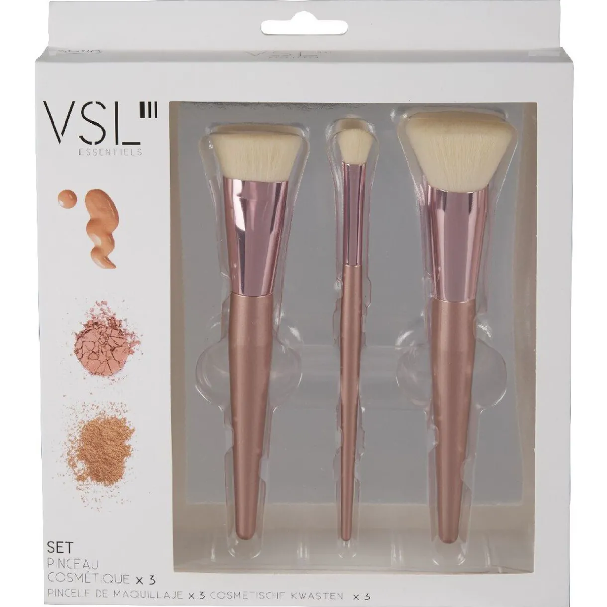 Outlet Gifi Coffret pinceau de maquillage x3