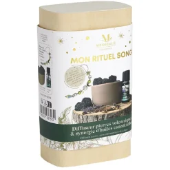 Discount Gifi Coffret rituel songe Mességué diffuseur pierre volcanique et synergie huile essentielle