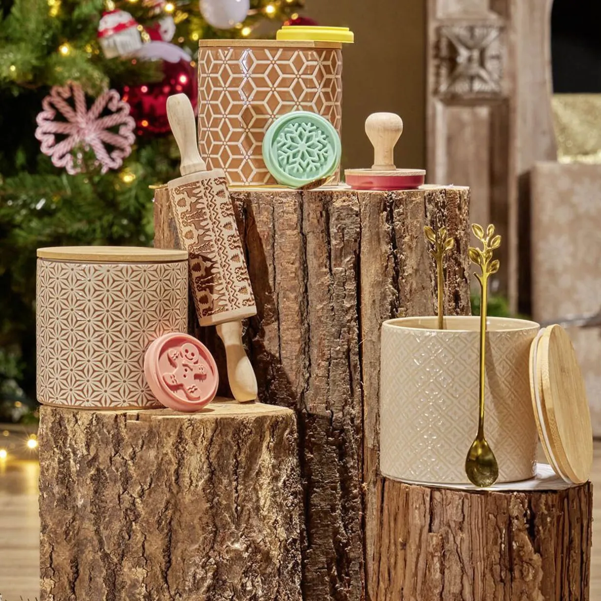 Coffret rouleau à pâtisserie à motif Noël^Gifi Clearance