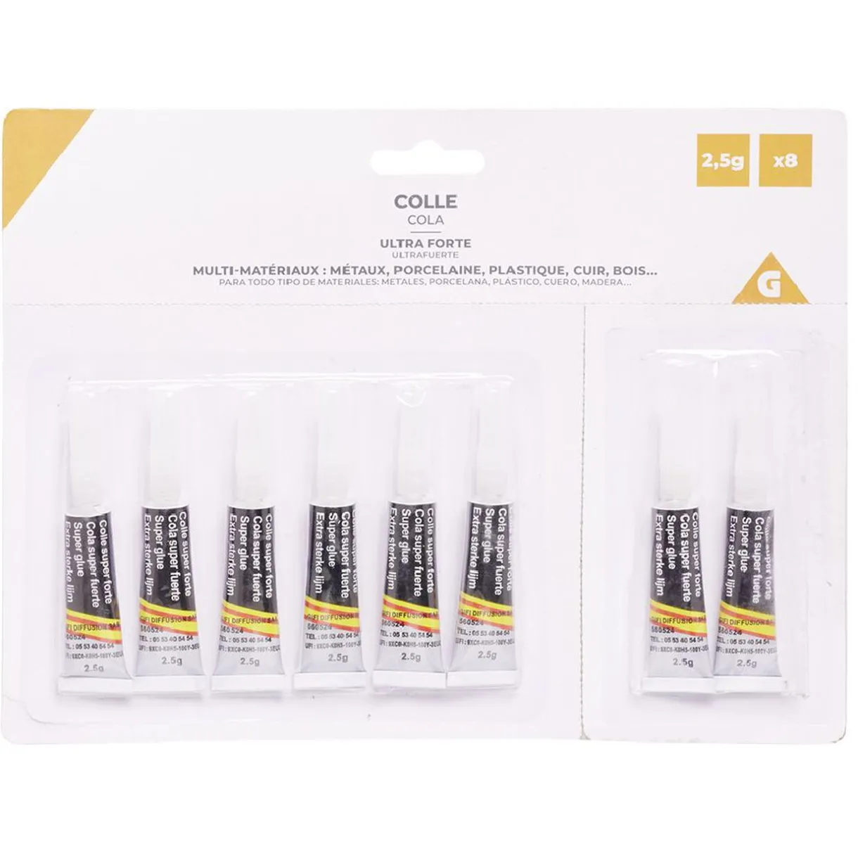New Gifi Colle liquide ultra forte x8