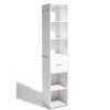 Rangement|Gifi Colonne de salle de bain rotative blanche Nathan