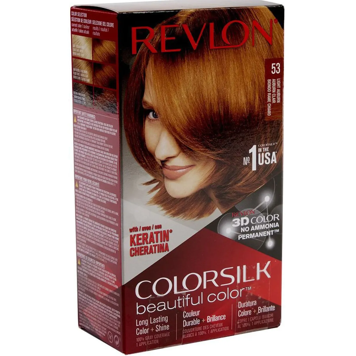 Gifi Coloration cheveux Auburn classique Keratine 53 Revlon