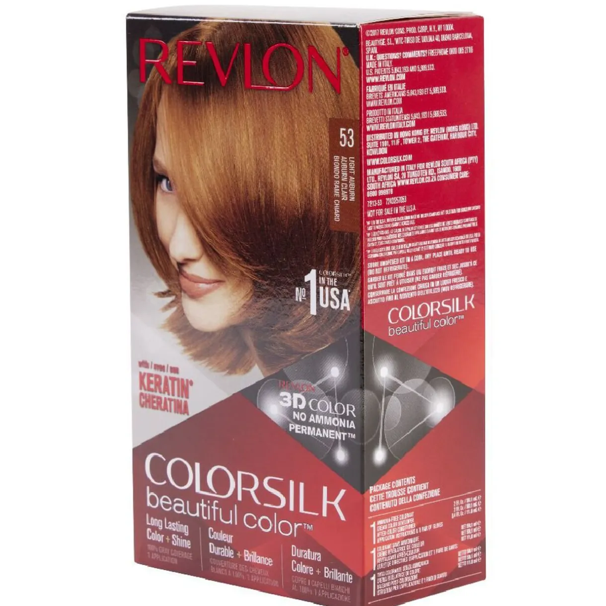 Gifi Coloration cheveux Auburn classique Keratine 53 Revlon