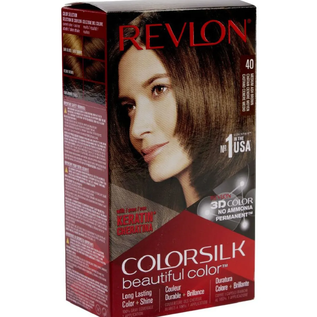 Online Gifi Coloration cheveux Chatain cendré moyen 40 Revlon