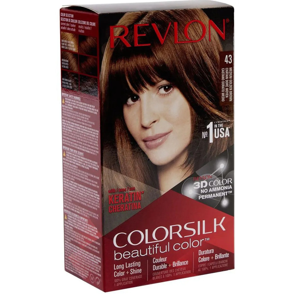 Clearance Gifi Coloration cheveux Chatain doré moyen 43 Revlon
